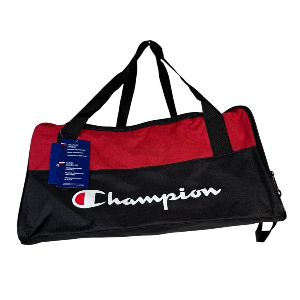 Champion Red Athletic Duffel Bag